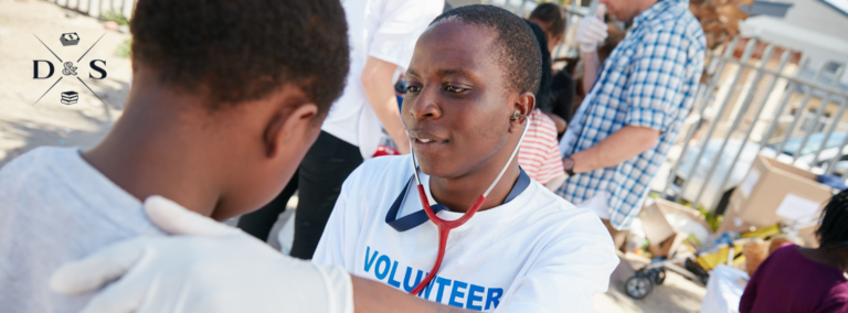 Black volunteer physician